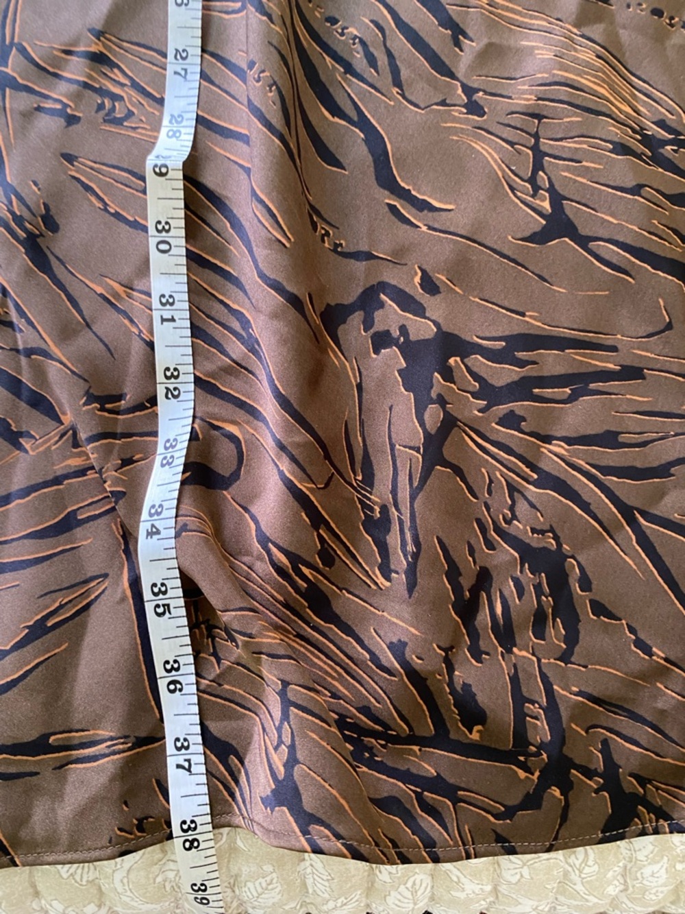 Nordstrom Brown and Black Maxi Skirt with Abstract Print - Picture 5 of 6